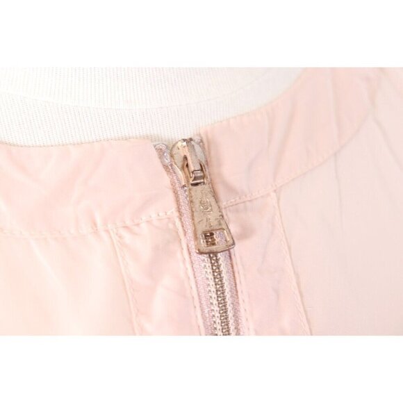 Luisa Cerano Women's 8 Light Pink Jacket 498510 Full Zip Windbreaker Long Sleeve - Picture 5 of 13